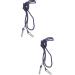 Lurrose 2 pieces elastic mock clip glove clamp children's glove holder rope anti-losing gloves necklace rope winter gloves braces chill clip children