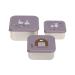 L SSIG Snack Box Set of 3 - Stainless Steel Tiny Farmer Lilac | Eco-Friendly & Durable Lunch Containers - Buy Online on SooperMarket.com