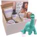 BUSHBABY Natural Vegan Mum and Baby Pamper Kit Ethically Sourced Pregnancy Gifts for Mum Expecting New Mummy to be Shower Gift Hamper Mom Maternity Pampering Present Bundle (Ice Blue Diplodocus) Diplodocus Ice Blue