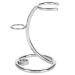 esowemsn 1PC Silver Stainless Steel Razor Holder Stand Brush Shaving Holder Safety Men's Shaving Razor Brush Stand Shaver Kit Organizer
