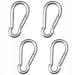 Pubiao 4 pieces - carabiner feather hook (M6) made of stainless steel - chain hooks for travel camping hammock hiking fishing dog -line key federation 4 PCs