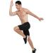 ARSUXEO Men's 2 in 1 Active Running Shorts with 2 Zipper Pockets B191 Black Medium - Buy Online on SooperMarket.com
