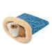 Easy-topbuy Hamster Sleeping Bag Small Pet Nest For Hedgehog Squirrel Hamster Guinea Pig Sleeping Pouch With Warm Plush Inner And Waterproof Outer 13 X 12cm / 23 X 18cm (Color Random) S(13 x 12cm)
