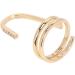 TYCIONG Decorative Nail Ring Fashion Fingertip Jewelry Nail Art Ring Ladies Wearing Nail Accessories (3050 gold) - Buy Online on SooperMarket.com