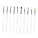 MUSISALY 10pcs Eye Shadow Brush Makeup Accessories Eye Smudge Brush Makeup Brush Face Wand Plastic Handle