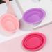 Makeup Brush Scrub Pad Portable Washing Tool Scrubber Brush Cleaner Tool Makeup Brush Cleaning Pad Foldable Bowl Cleaning Tools Folding Silicone Bowl Travel Bowl Silica Gel Make up - Buy Online on SooperMarket.com