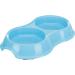 Trixie Light Weight Version Plastic Double Bowl for Cat 200 ml Assorted Colors 1 Count (Pack of 1) - Buy Online on SooperMarket.com