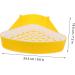 CIYODO Box Pet Potty Urinal Rabbit Toilet Rabbit Corner Pet Triangular Potty Bedding for Rabbits Abs White 24.5X18.5cm White - Buy Online on SooperMarket.com
