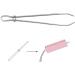 Bodkin Needle Elastic Threader Self-Locking Tweezers Clip 78mm - 2 PCS | Easy Pull Sewing Tool for Waistband Craft and Smooth Threading Tape Ribbon Elastic - Buy Online on SooperMarket.com