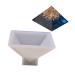 SEWACC Fondant Pyramid Resin Art Circle Silicone Mold Resin Casting Molds Adult Molds for Baking Pyramid Candle Mold Cake Mold Epoxy Pyramid Charms Ice Animal Moule De Manual Accessories White M