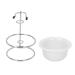 2 Pcs Men s Stainless Steel Shaving Set - Compact Shaving Soap Bowl & Brush Holder for Travel & Home - Buy Online on SooperMarket.com