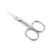 LIVINGO Premium Manicure Scissors Multi-purpose Stainless Steel Cuticle Pedicure Beauty Grooming Kit for Nail, Eyebrow, Eyelash, Dry Skin Curved Blade 3.5 inch A-silver