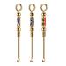 Earwax Removal Kit Earwax Removal Kit Cleaning Tools 3Pcs Micro Mini Scoop: Tiny Gold Set Lab Spatula for Glitter Mica Earwax Removal Kit Cleaning Tools Cleaning Tools
