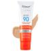 Tinted Sunscreen - SPF 90 All-In-One Face Sunscreen and Foundation with Ultra-Light Fluid Broad Spectrum Face Sunscreen with Vitamin E&Niacinamide Oil-Free Against UVA and UVB (1PC)