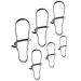 LMAB Snaps fishing Ultra Strong carabiner hanging vertebrae duo lock for pikeperch fishing for spin fishing for perch trout pikeperch & pike size 000 XS extra small to XL L |40 kg