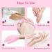 Fengyang Silicone Moisture Gloves - 2PC Pink Gel Spa Gloves for Dry Cracked Hands | Moisturizing Hand Care for Women - Buy Online on SooperMarket.com