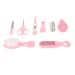 Baby Healthcare Grooming Kit Nose Cleaner Nail Clippers Scissors Toothbrush Comb Infants Grooming Kit 8Pcs