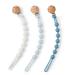 WeSweet 3PCS Pacifier Clip Silicone One Dummy Clips with one piece design Soother Clips Blue+dark Blue+white