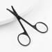 CXAFQ 2Pcs Professional Small Ear Nose Hair Scissors with Curved Safety Blades & Rounded Tip for Trimming Small Details Facial Hair Trimming Nasal Hair(Black) - Buy Online on SooperMarket.com