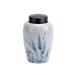 GUSMYPLG Tea Cans Tea Set Ceramic Tea Caddy Hand painted Reed Grass Tea Cans Ancient Celadon glazed Aluminum Lid Sealed Cans Ceramic Cans