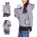 SouiWuzi Baby Carrier Hoodie Maternity Kangaroo Jacket Coat Sweatshirt - Gray - Buy Online on SooperMarket.com