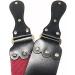G.B.S Ultra Wide Straight Razor Strop Handmade Barber Leather Razor Strop for Sharpening Razor & Tools Dual Sharpening Strap in Black and Maroon with Fine Edges blade 3" x 26" for Men - Buy Online on SooperMarket.com