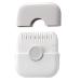1pc Split Ends Hair Trimmer for Women 2 in 1 Mini Portable Cute Hair Brush Detachable Dustproof Knob Adjustable Stainless Steel Slicer Hair Clipper Grey