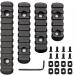 Pecawen Picatinny Rail Section Polymer 5,7,9,11 Slot Picatinny/Weaver Rail Single Picatinny Rail Ultralight Rail