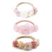 Sjbautyo 3 pieces Baby hair band flower elastic hair band hair jewelry for newborn toddlers baby girls front ligaments soft newborn toddler hair jewelry