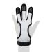 VISEMAN Archery Gloves Genuine Leather Fingers Guard Glove, Archery Protective Gear Accessories, Finger Tabs, Compound Recurve Bow & Arrow Protector, Outdoor Archery Gloves Shooting Hunting Targeting Small Black