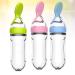 Milist Baby Food Feeder Set - Silicone Pacifier Feeder & Squeeze Spoon for Infants & Toddlers | 3-Piece Dietary Supplement Set - Buy Online on SooperMarket.com