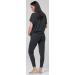 HAPPY MAMA Maternity Breastfeeding Lounge Top Joggers Pyjamas Set - Graphite Melange - Buy Online on SooperMarket.com