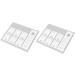 6 Color Acrylic Nail Art Display Board Sample Stand Holder for Nail Art Design with Perfect Presentation - Buy Online on SooperMarket.com