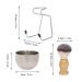 Zroven Male Shaving Set | Brush Soap Dish Stand & Beard Shaver Kit for Perfect Grooming - Buy Online on SooperMarket.com