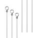 Alwonder 100 Pack Fishing Looped Spinner Shaft Stainless Steel Wire Spinner Baits Fishing Lure Making Supplies Lure Making Kit Rigs Freshwater Saltwater Bass Trout Walleye Salmon Catfish 0.023"-6.3"-100 Packs