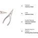 DDP Stainless Steel Ring Opener Piercing Tool Hoops Heavy Big Gauge Captive Bead Opening Pliers - Buy Online on SooperMarket.com
