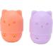Makeup Sponge Holder Ventilating Cute Makeup Sponge Travel Bag Soft Sanitation for Makeup Accessories (Light Orange Purple) - Buy Online on SooperMarket.com