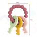 Vicloon Baby Teething Toy - Silicone Teether for Boys and Girls | BPA-Free Chew Soothing Ring | Ideal Shower Gift (Wine Red) - Buy Online on SooperMarket.com