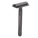 Double Edge Safety Razor for Men - Portable Zinc Alloy Brass Handle Shaving Razor | Perfect Birthday Gift | Home Salon Essential (Black) - Buy Online on SooperMarket.com