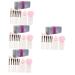 Balacoo 4 Sets Makeup Brush Set Makeup Foundation Brush Eyeshadow Makeup Brush Make up Sponges Brush Makeup Women Makeup Brush Blush Brush White Makeup Set Mini Artificial Fiber Travel 10x2.5cm