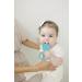Oogiebear 360 Teether - Safe Teething Toy for Babies 3 Months+ | Soft Bristle Teddy Bear Silicone Teether - Seafoam - Buy Online on SooperMarket.com
