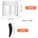20 Pack 40ml Empty Cream Cans - Transparent Plastic Cosmetic Containers with Mini Partitions for Lip Balm | International Shipping Available - Buy Online on SooperMarket.com