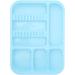 HUSHUI Oral Instrument Tray - Divided Plastic Holder for Dental Tools | Healifty Blue Compartment Tray for Efficient Organization - Buy Online on SooperMarket.com
