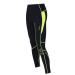 Airtracks men's winter functional running pants long per t - Thermo running tight - running night - warm - breathable - reflectors L black -neon