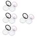 minkissy 8 Sets Powder Puff Storage Box Powder Puff Storage Container Makeup Sponge Holder Circle Mirrors Makeup Sponges Round Makeup Egg Sponge Loose Powder Compact Container Puff Holder
