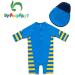 UPF 50+ Baby Boy Swimwear Set with Sun Hat | 18-24 Months Sailboat Design - Buy Online on SooperMarket.com