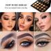 eco favor Nude Gold Eyeshadow Palette - 15 Shades Matte Shimmer Metallic | Long Lasting Waterproof Eye Shadow Pallet - Travel Size Makeup - Buy Online on SooperMarket.com