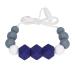 Buy Dark Blue Silicone Biting Toys - Easy to Clean Baby Feeding Chain | Safe & Pedagogically Designed for Everyday Use - Buy Online on SooperMarket.com