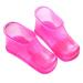 HAPINARY 1 Pair Foot Bath Shoes Foot Soaking Boots Foot Soak Shoes Foot Bath Container Foot Soaking Bath Shoes Foot Bath Bucket Foot Soak Bucket Boots Foot Soaking Shoes Foot Bath Boots 26.3x11cm Rosy