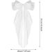 White Hair Bow Hair Bow French Soft Ribbonsatin Satin Hair Bow Simple Large Hair Bow with Long Silky Satin Tail Large Bows 90's Accessories for Party Women Girls - Buy Online on SooperMarket.com